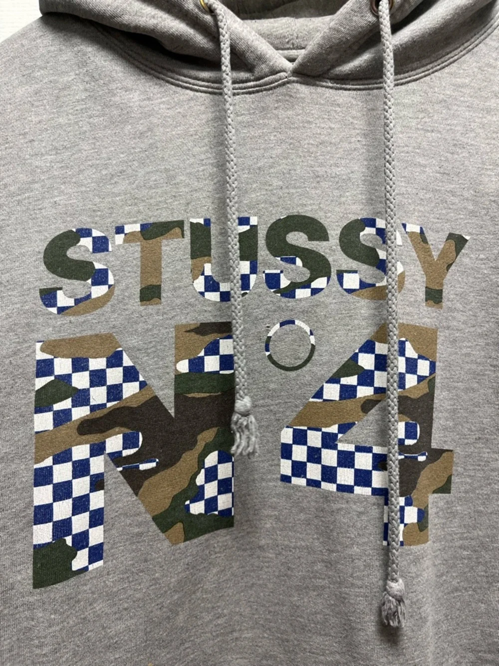 2000s Stussy Hoodie with Camo & Blue Graphic - Picture 7 of 16